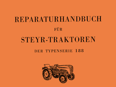 Reparaturhandbuch Steyr Typ 188 im Oldtimer Traktor Ersatzteile Shop online kaufen