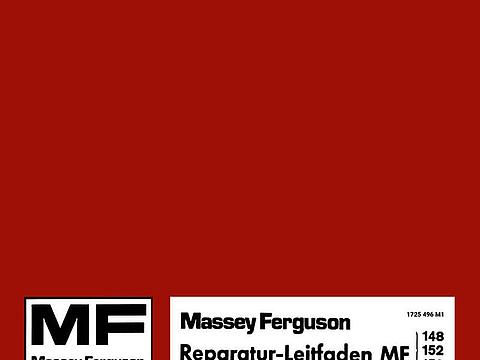 Reparaturhandbuch Massey Ferguson 148, 152, 158 im Oldtimer Traktor Ersatzteile Shop online kaufen