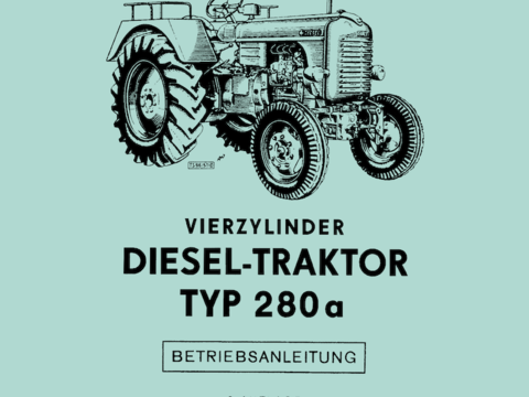Betriebsanleitung Steyr Typ 280a im Oldtimer Traktor Ersatzteile Shop online kaufen