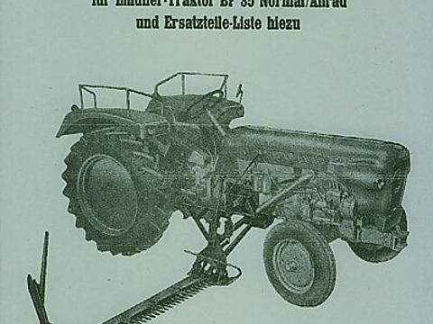 Ersatzteilbuch Gebusa Mähwerk Lindner BF 35, BF 45 im Oldtimer Traktor Ersatzteile Shop online kaufen