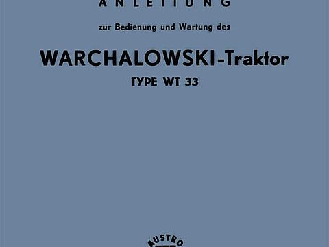 Betriebsanleitung Warchalowski WT 33 im Oldtimer Traktor Ersatzteile Shop online kaufen